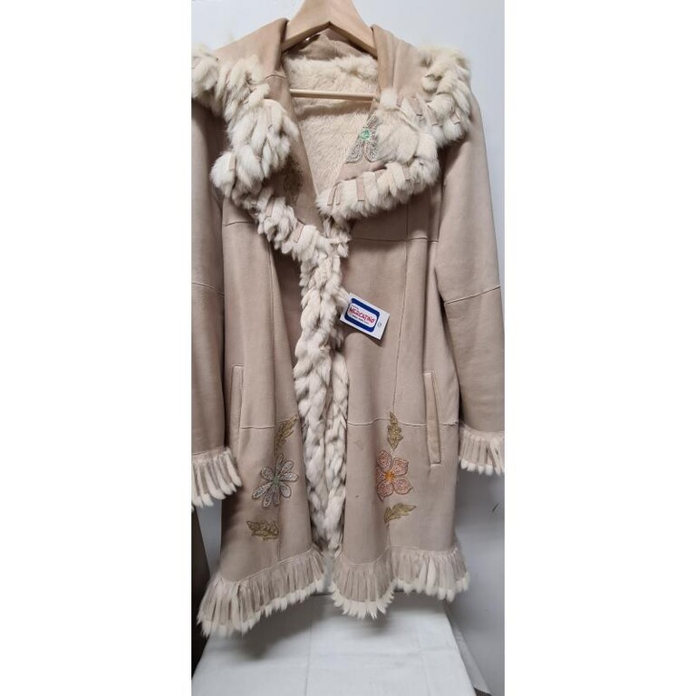 4825273 Cappotto donna shearling beige