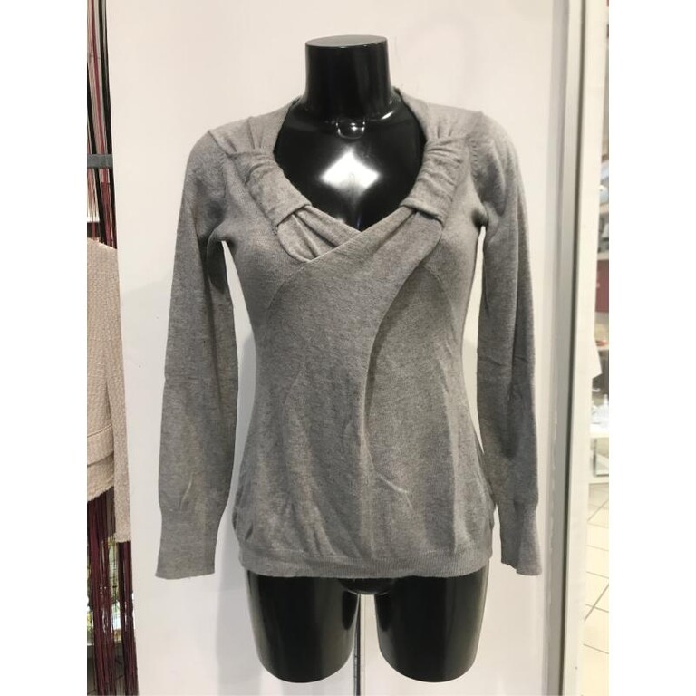 4830080 Maglioncino donna rasato grigio